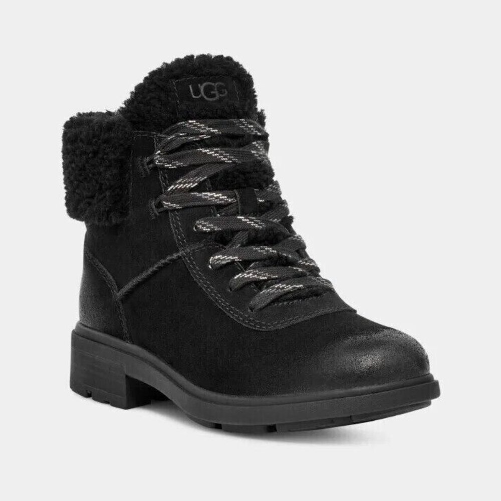 UGG Harrison Cozy Lace Up Heel Ankle Boot Waterproof